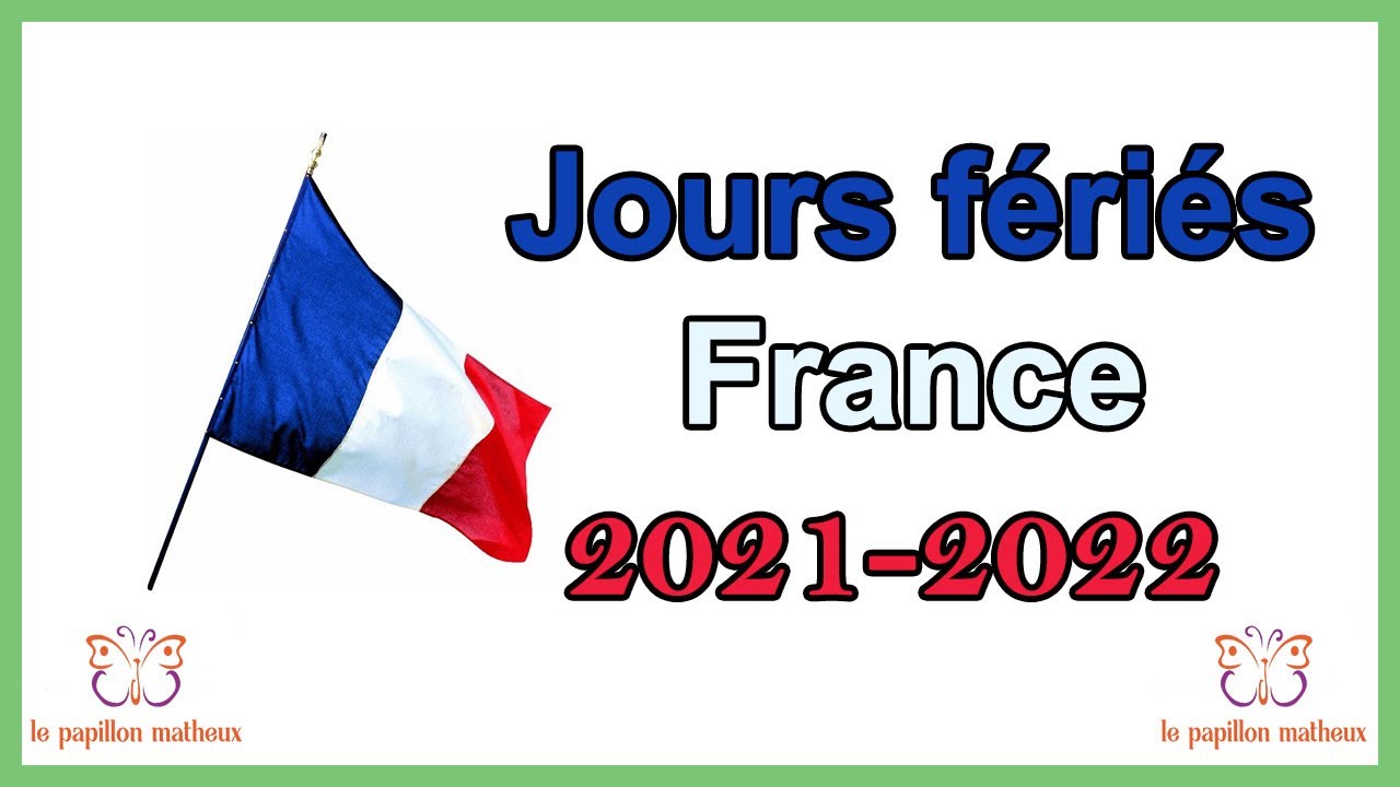 jours fériés France 2021 - 2022